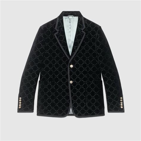 gucci velvet gg suit mens|gucci men's suits.